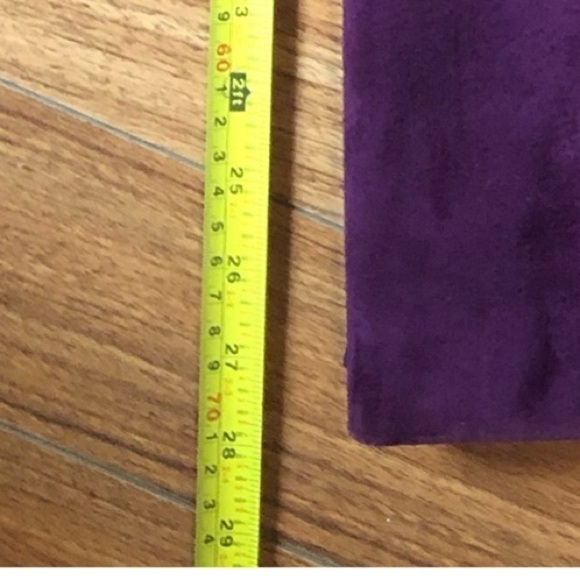 DANIER Vintage Leather/Suede 2 piece Pant Suit Wine color Size Medium - Picture 12 of 16